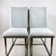 Grey Chairs on aluminium legs fully restored, Set of 4