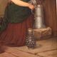 Painting signed G. Spangerberg and dated 1886, interior scene
