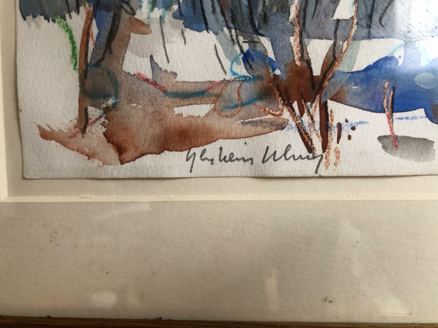 Watercolor landscape Ghislain Uhry