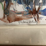 Watercolor landscape Ghislain Uhry