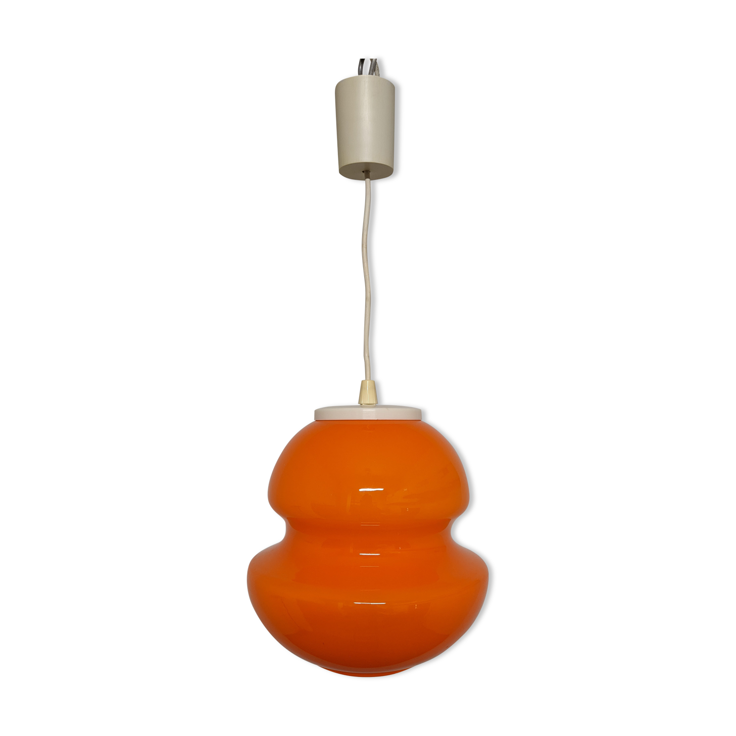 Orange opaline suspension from the 60s/70s