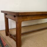 Wooden farmhouse table