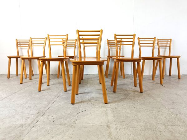 Chaises de salle à manger vintage scandinaves, 1970