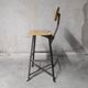 Bienaise workshop high chair, vintage industrial chair