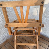 Folding wooden chair for doll