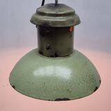 Old street lamp soft green enamel hanging lamp