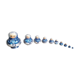 10 Russian Matrioschkas dolls