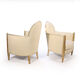Paire de fauteuils Art déco en bois doré Parcel
