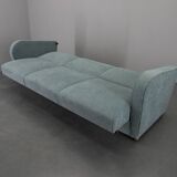 Canapé/lit pliant Art déco nouvellement rembourré par Halabala, années 1930
