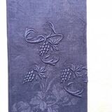 Old embroidered table napkin A C Violette