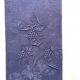 Serviette de table ancienne brodée AC violette