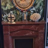 Marble fireplace mantel from 1950.