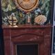 Marble fireplace mantel from 1950.