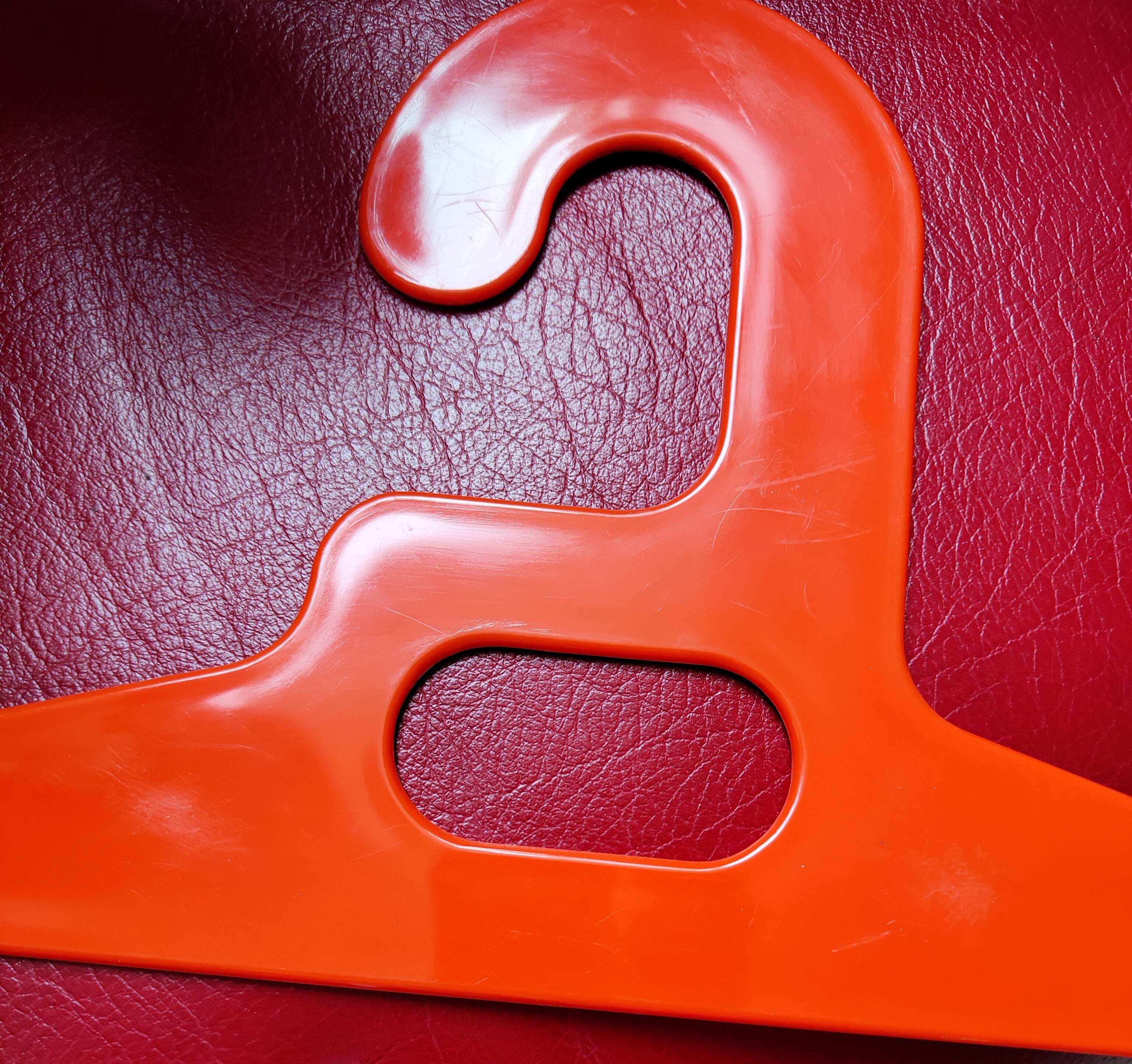 Vintage space age hangers from the 1970s