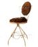 Chaise en velours brun 1960