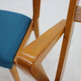 1960s Set of Four Oak Dining Chairs, Czechoslovakia