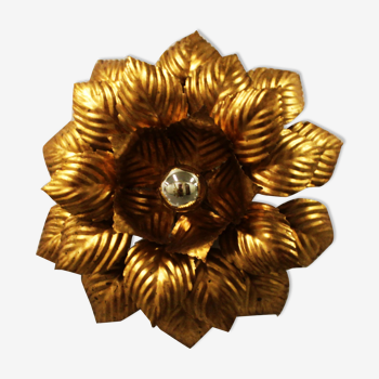 Masca floral wall lamp, 70's, Italy