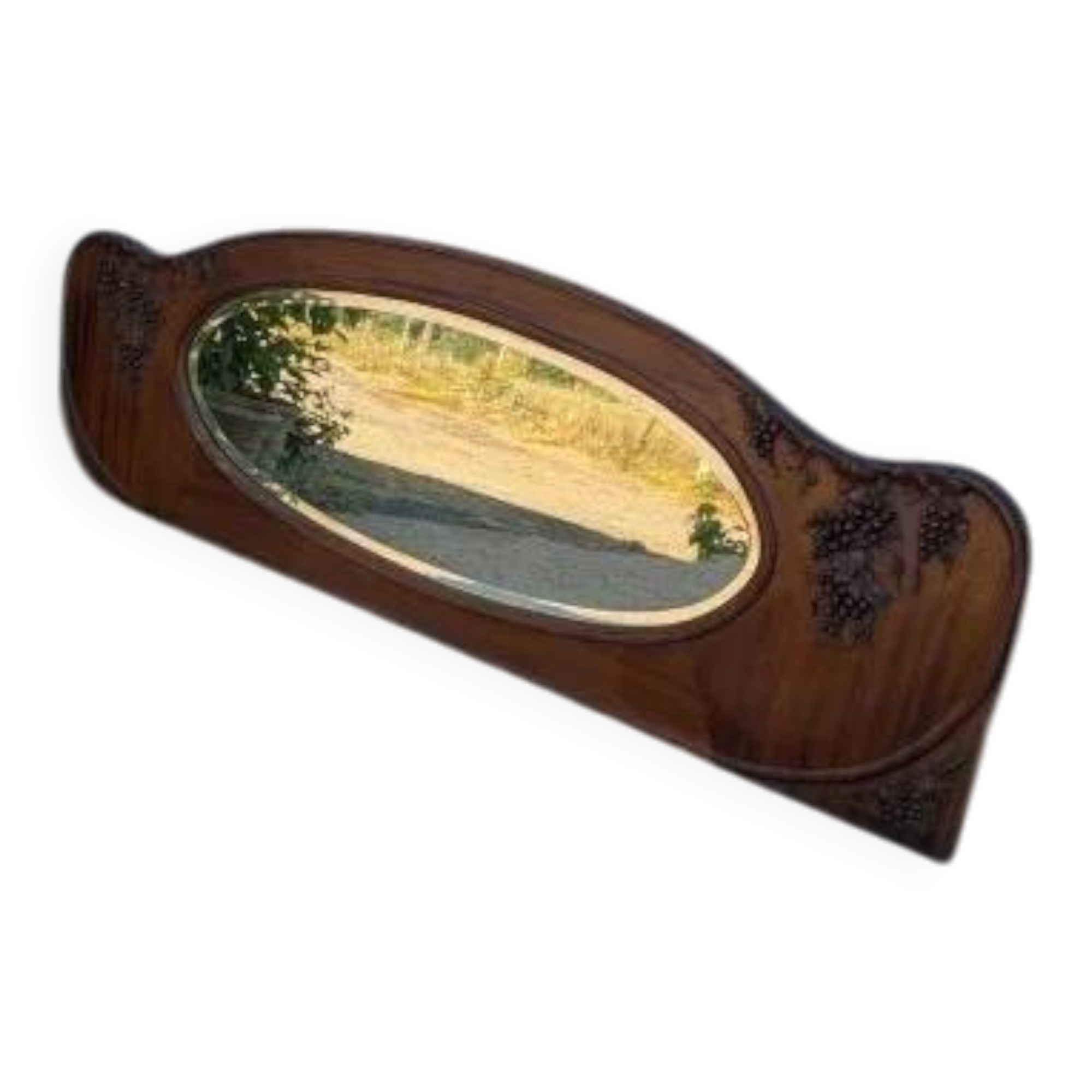 Miroir ovale biseauté