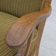 1970s, Scandinavian armchair, cotton/wool fabric, solid oak wood.