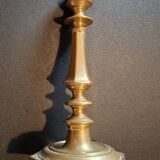 Solid bronze candlestick