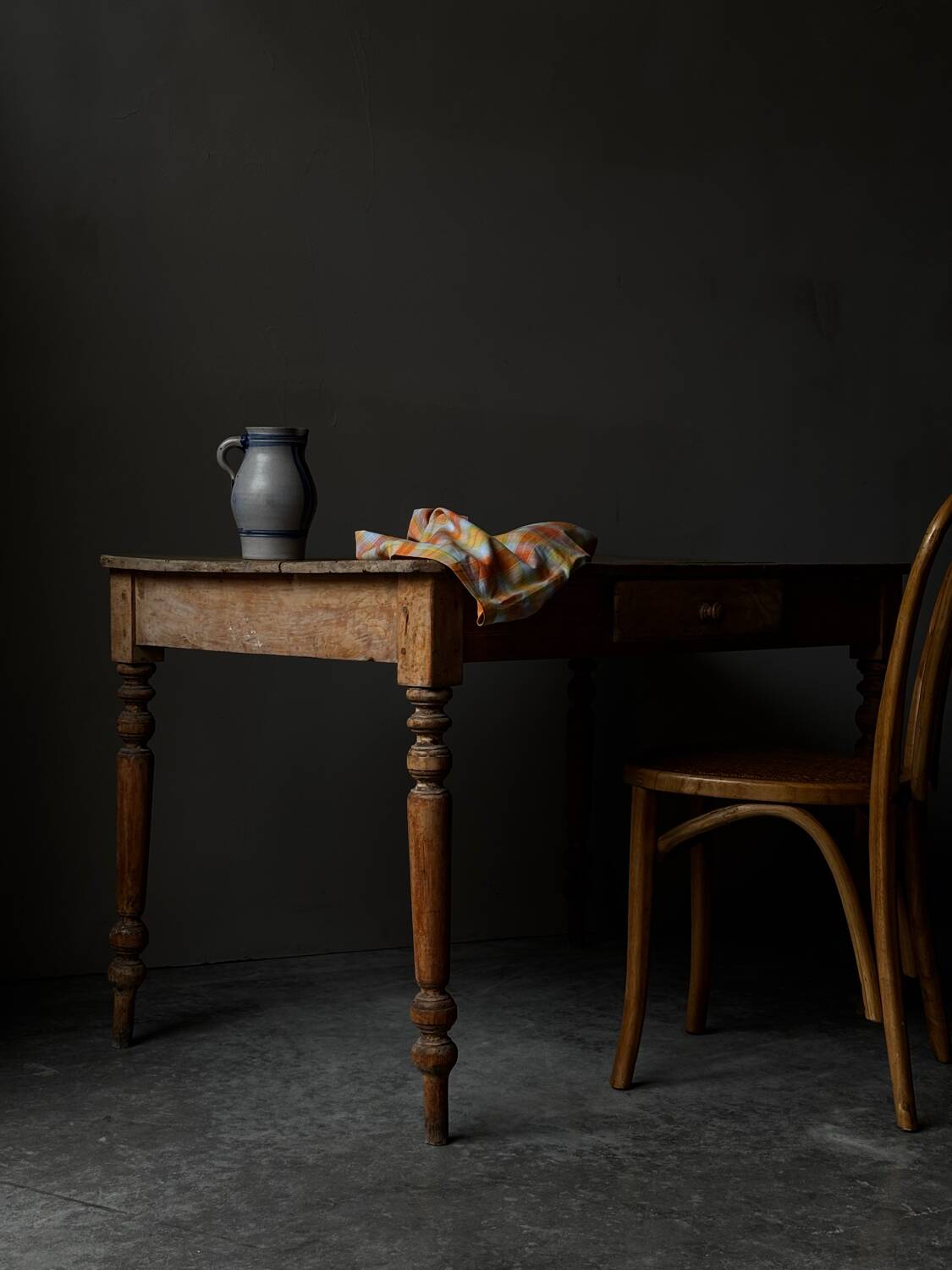 Vintage bentwood bistro chair with caning – Thonet style
