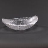 Molded-pressed crystal pocket emptier from lalique france