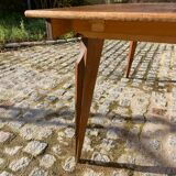 Vintage wooden table with extension