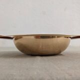 PM Italy brass and bakelite trays and bowl, 1960s-70s