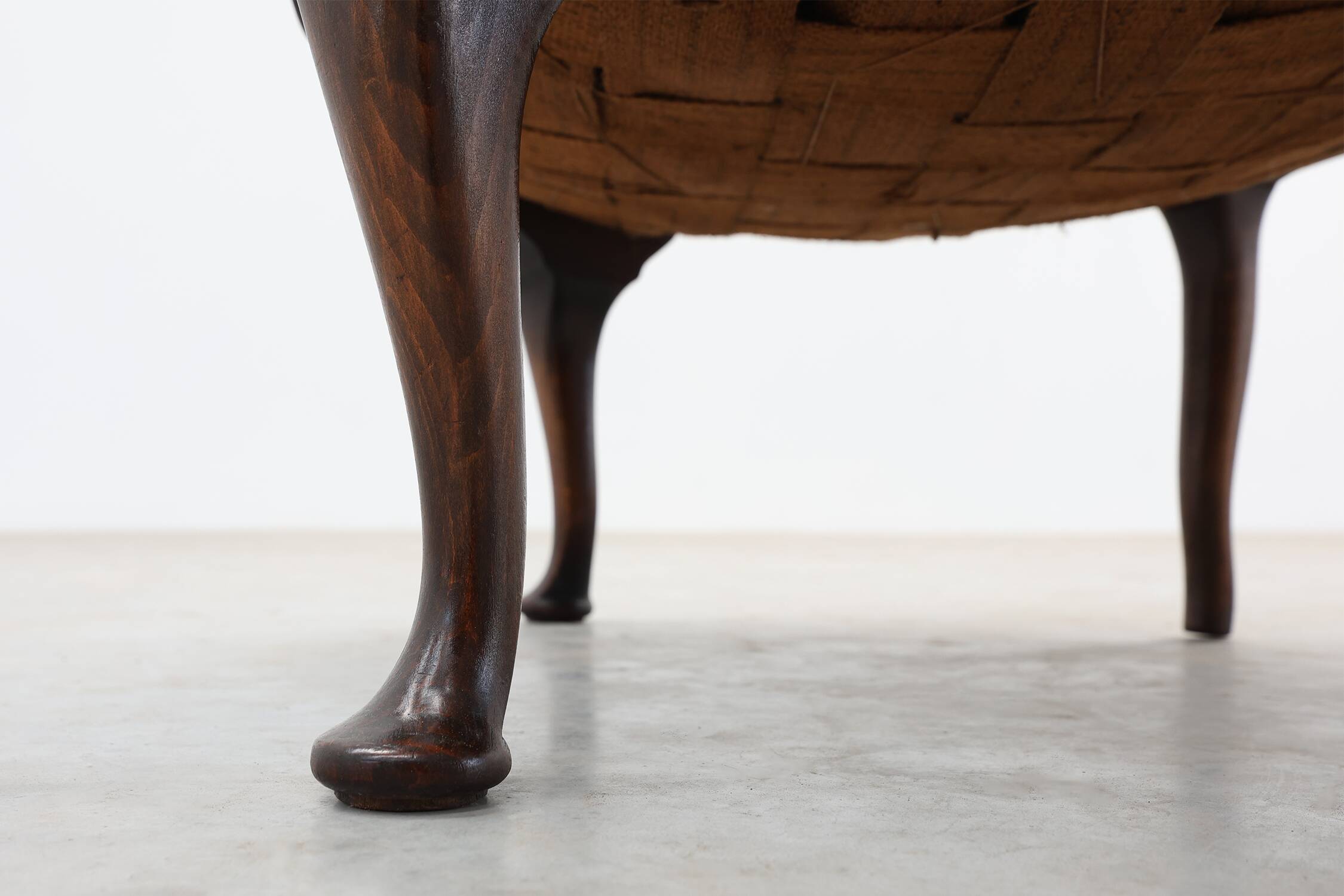 Louis XV‑Style Oak and Cane Armchair, France, circa 1890