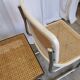 Set of 4 vintage cesca dining chairs / 2 brown 2 white / cane seat mid-century
