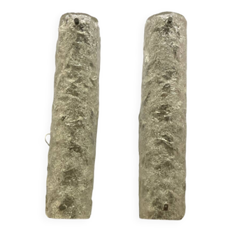 Pair of German Murano glass wall lights from the 70s