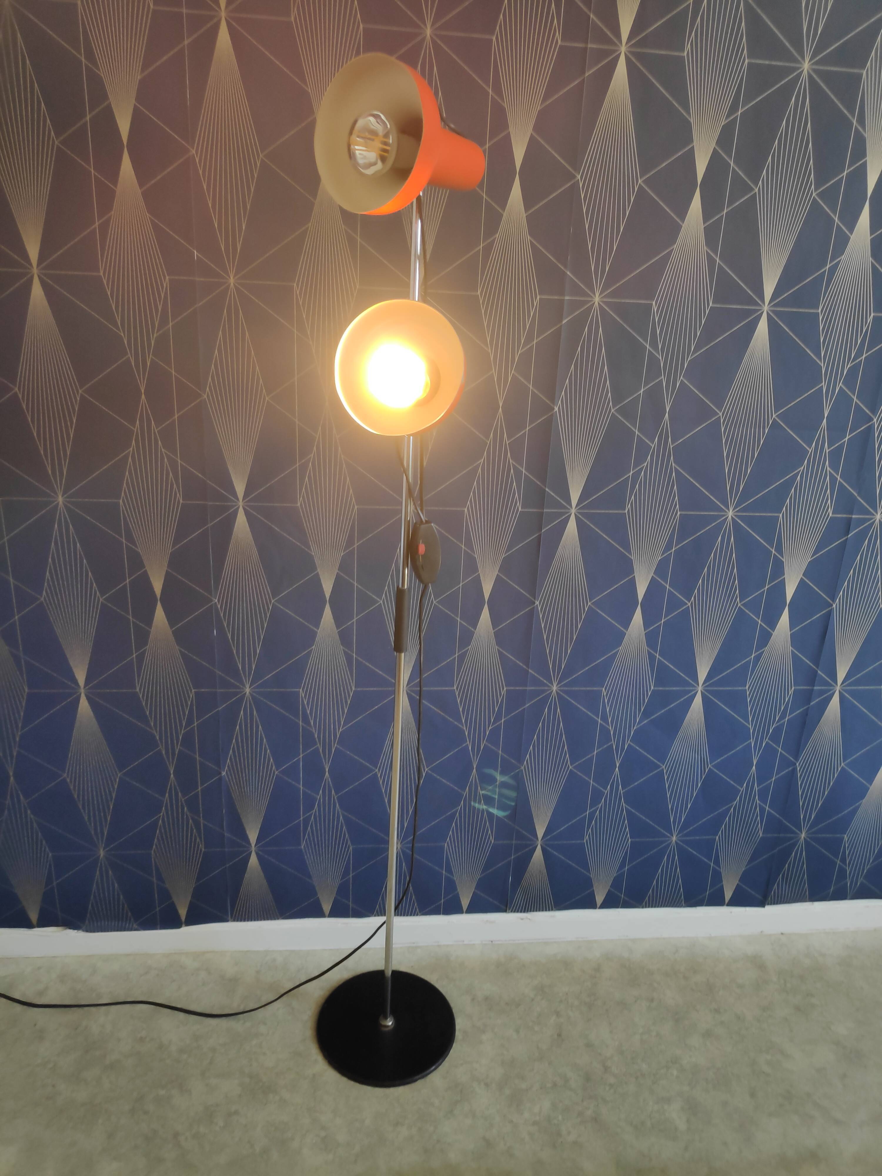 Lamp 2 vintage orange spots