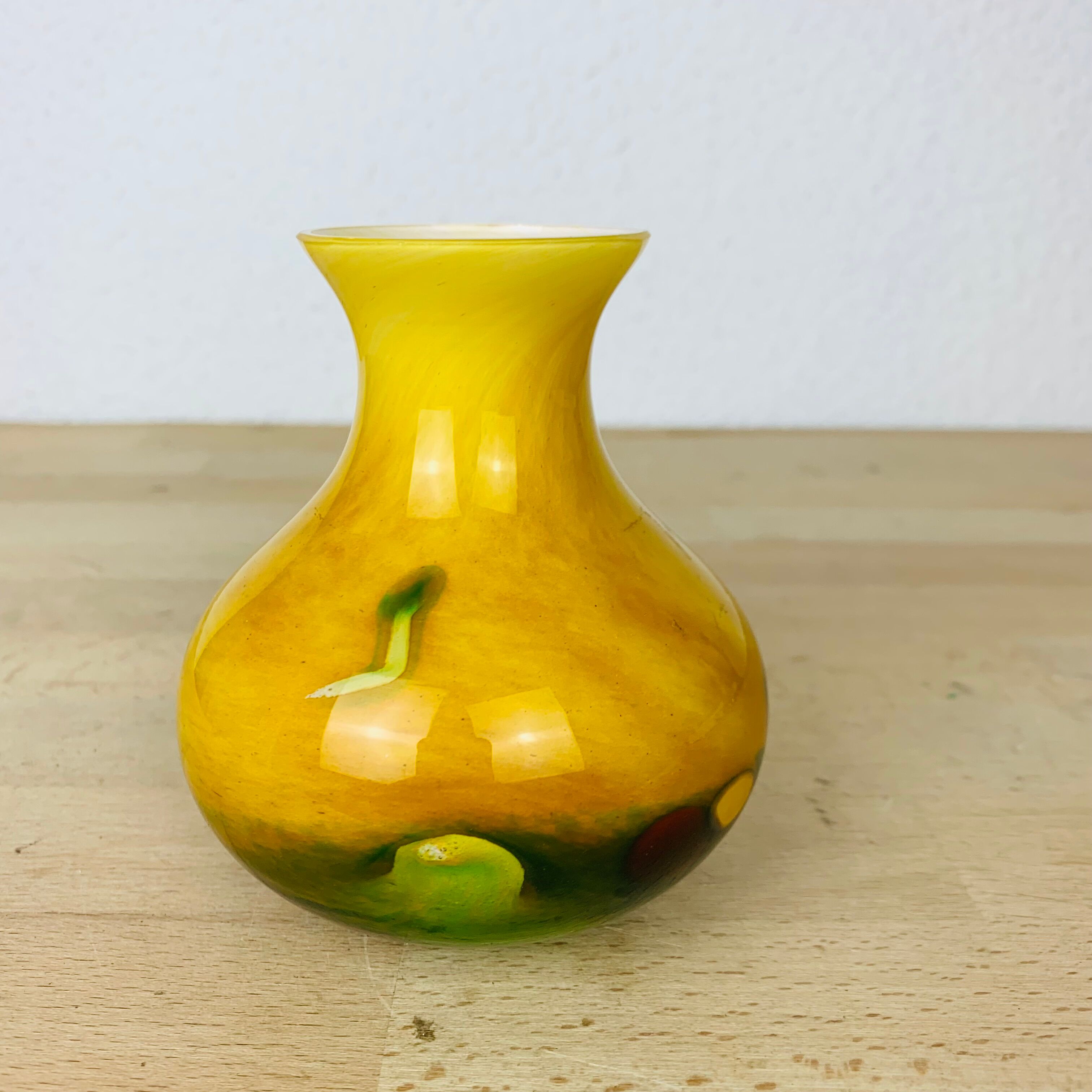 Vase pâte de verre soufflé la rochère
