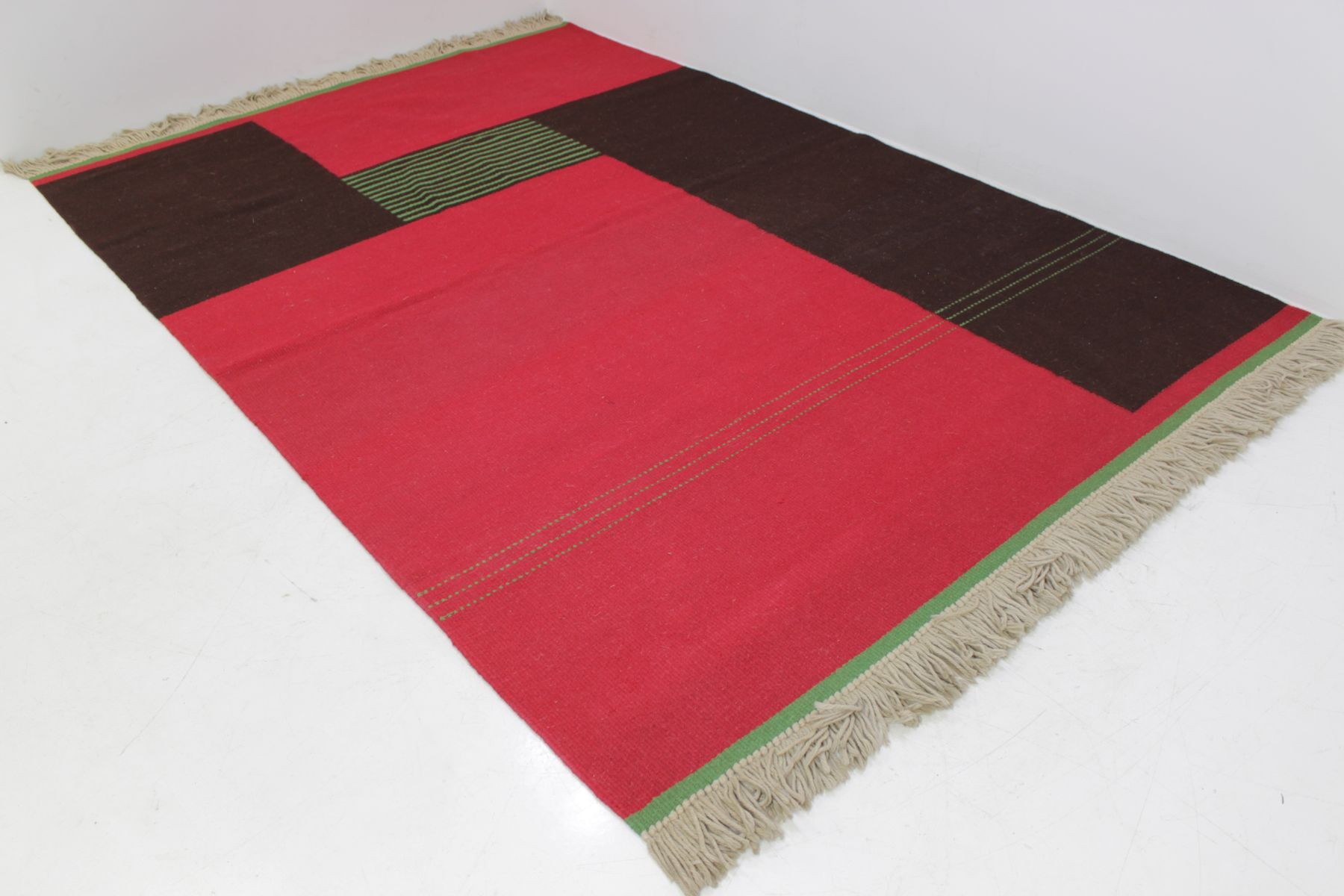 Carpet modernsite geometric Czechoslovak mid-century 200x315cm