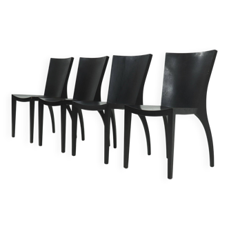 Set of 4 Dining Chairs Model Milano by Danilo Silvestrin for Gunther Lamber