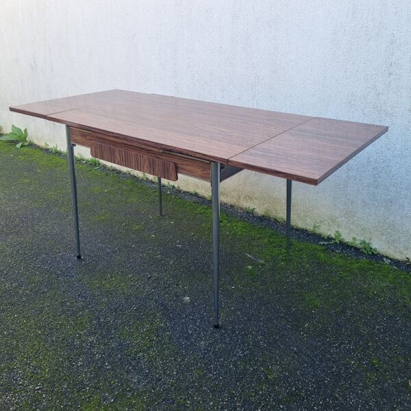 Table formica marron des 1970