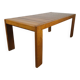Table extensible en orme massif, Maison Regain, années 60