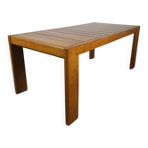Table extensible en orme massif, Maison Regain, années 60