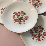 4 old flat plates in Gien porcelain