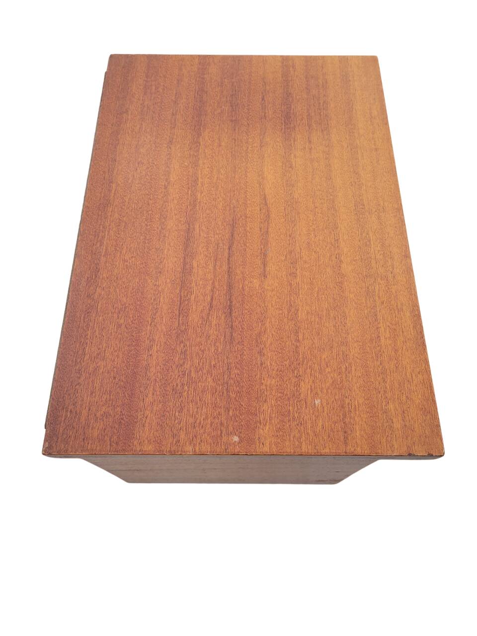 Vintage bedside table with golden pencil legs