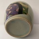 Japan polychrome vase and celadon XIX Naniwaya Okita Japan Nippon