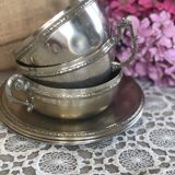 Set of 3 old "silverware" cups