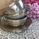 Lot de 3 tasses anciennes "argenterie"