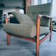 Vintage armchair green olive design by Z.Baczyk 1965