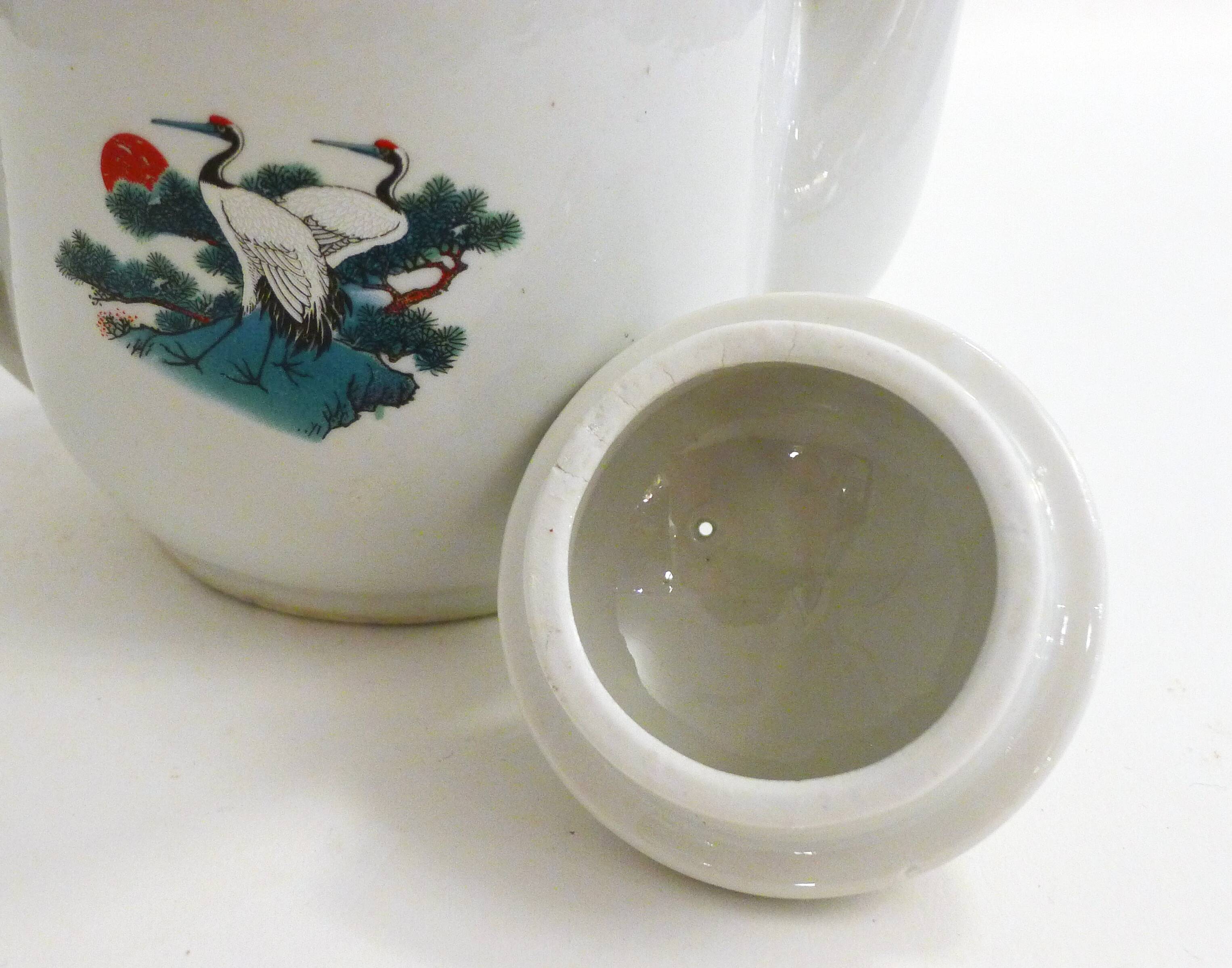 Japanese-style porcelain teapot