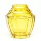 Art Deco vase, crystal, Moser, Czechoslovakia, 1930s