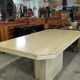 Vintage octagonal dining table travertine 1970s/1980s