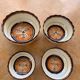 4 nesting salad bowls in enameled ceramic mbfa pont l abbé decorated vintage hand