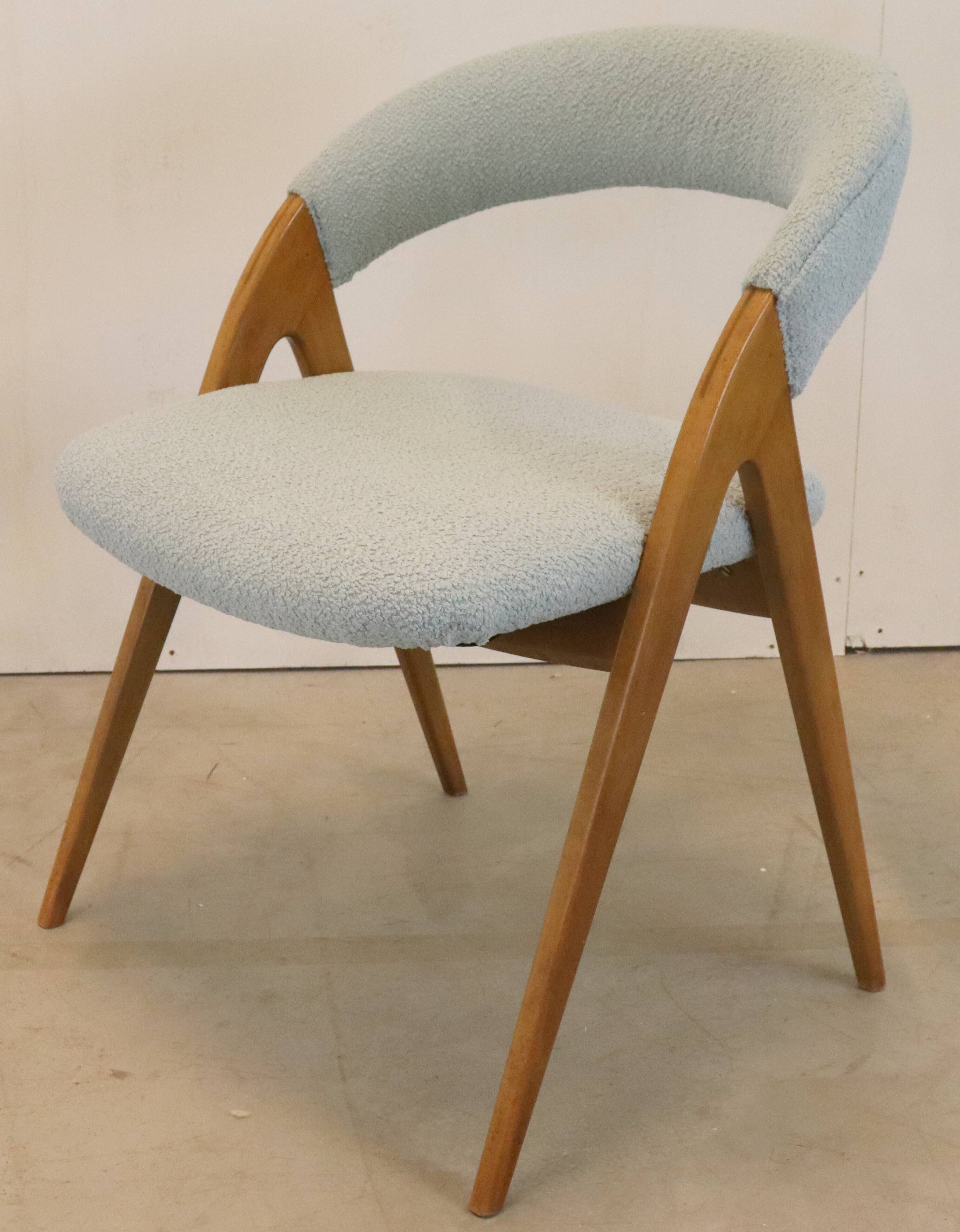 WK möbel style fauteuil / stoel in Teddy 'Mehlmels'
