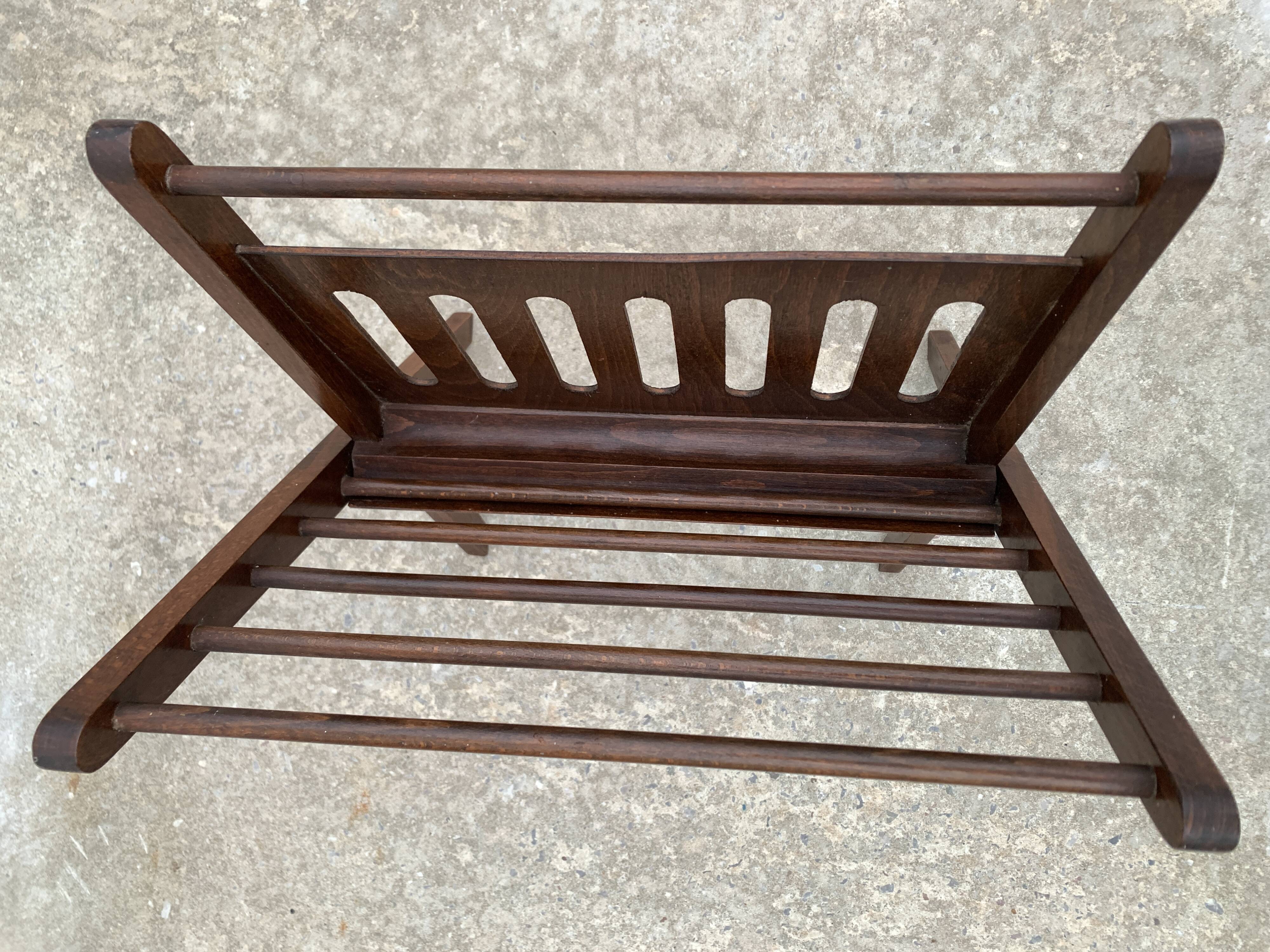 Folding wooden magazine door, Danish design Cees Braakman, 1960